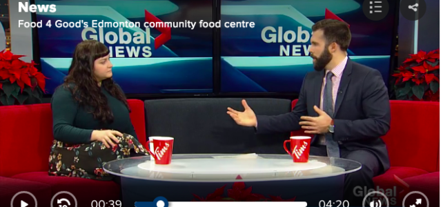 Food4Good on Global News discussing Community Food Centre vision